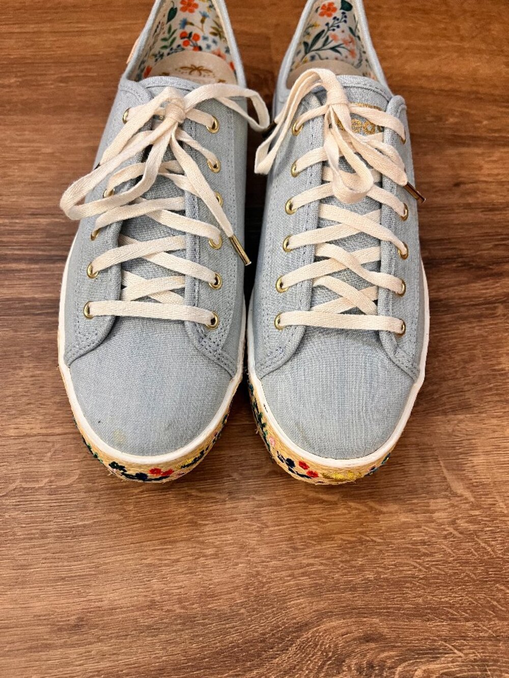 Rifle Paper Co. x Keds Floral Platform Rosalie Sneaker Sz 8 - Picture 9 of 10